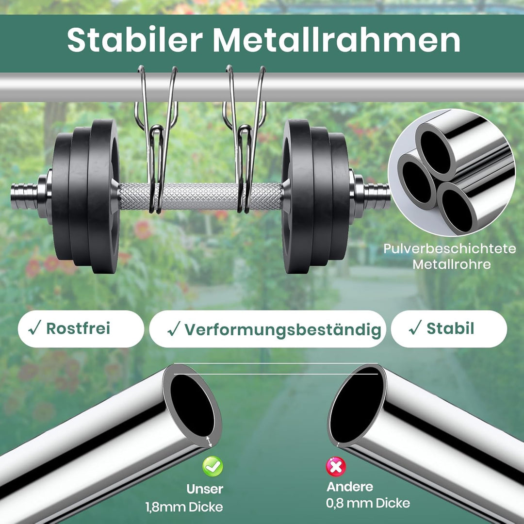 RELAX4LIFE Rasen Nivellierrechen, 75 x 25 cm, Rasenrechen Metall, Rechen Garten mit 170 cm Stiel, Le