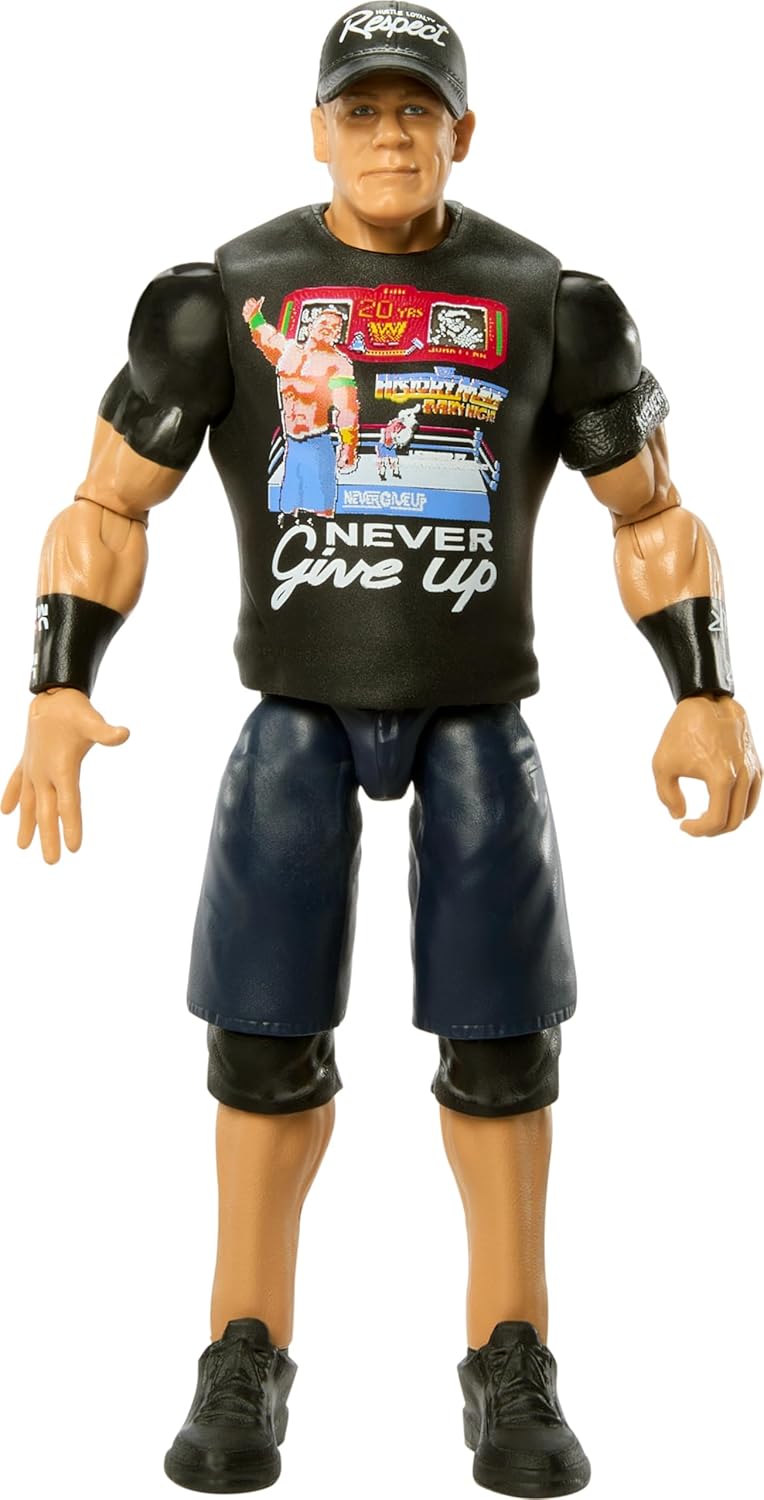 Mattel WWE Actionfigur, Serie #143 John Cena 15,2 cm grosses Sammlerstück mit 10 Artikulationspunkte