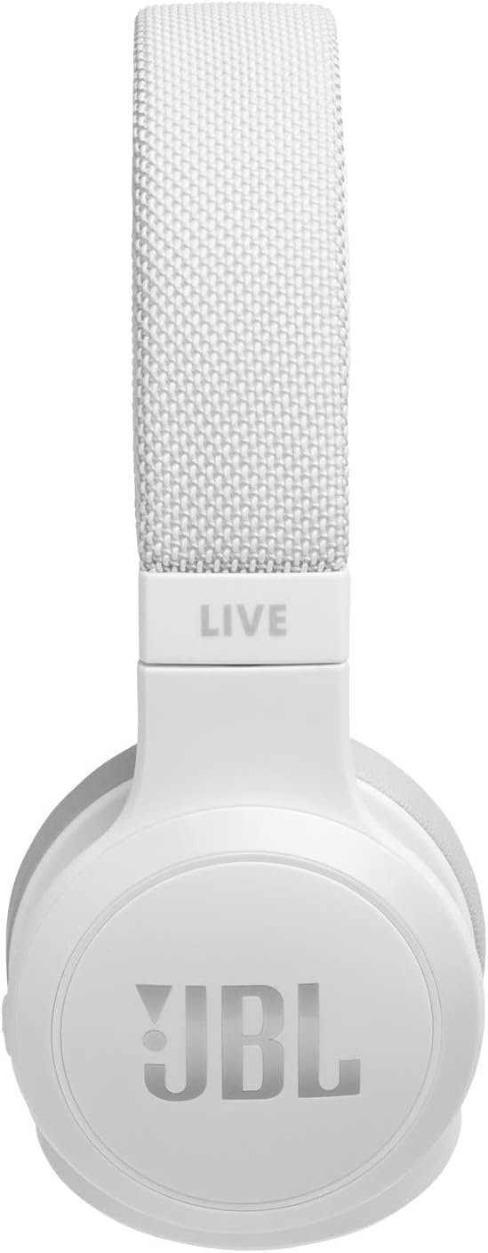 JBL LIVE 400 BT kabellose On-Ear Kopfhörer - Weiss – Bluetooth Ohrhörer mit bis zu 24 Stunden Laufze