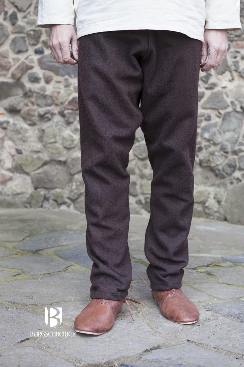 Burgschneider Herren Wikinger Hose Mittelalter Gewandung Fenris Woll-Mischgewebe - frühmittelalterli