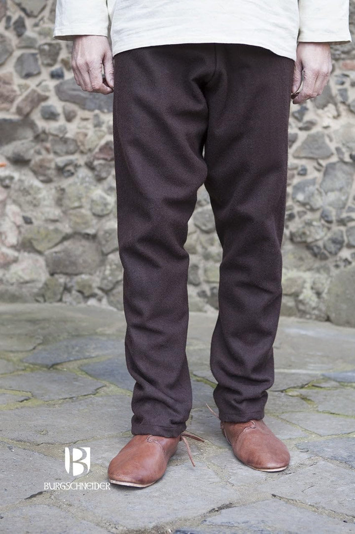 Burgschneider Herren Wikinger Hose Mittelalter Gewandung Fenris Woll-Mischgewebe - frühmittelalterli