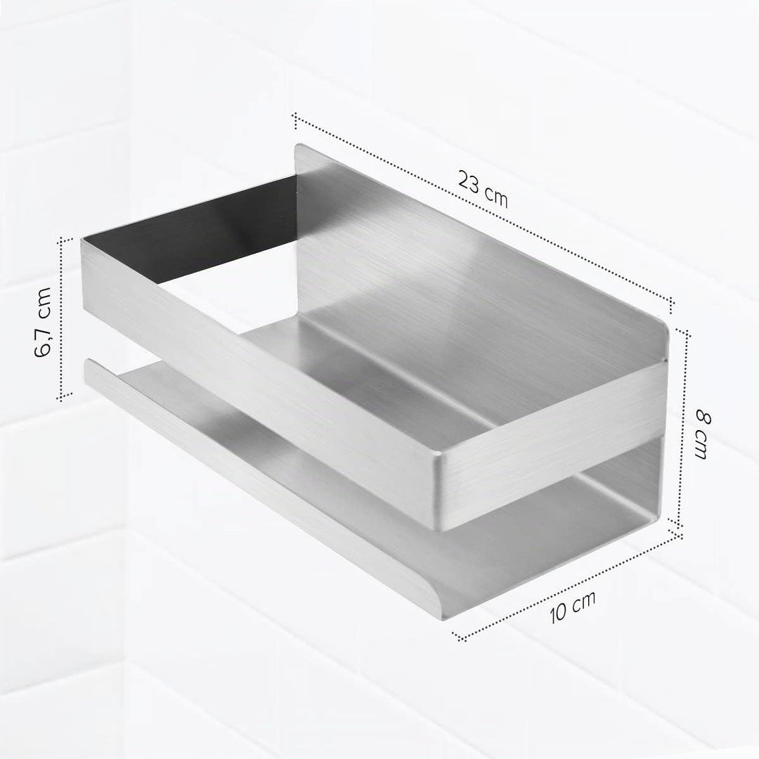 Joeji's Duschablage Edelstahl - 3M Selbstklebend Ohne Bohren - Duschregal Bad - Ablage Dusche Halter