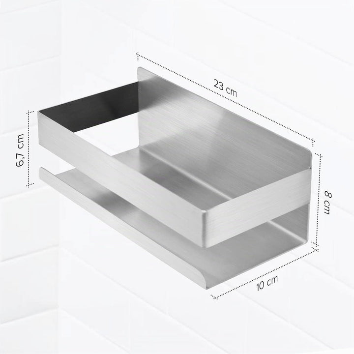 Joeji's Duschablage Edelstahl - 3M Selbstklebend Ohne Bohren - Duschregal Bad - Ablage Dusche Halter