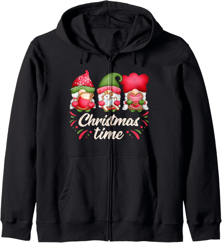 Weihnachts-Wichtel mit Plätzchen, Christmas Time, Gnome Kapuzenjacke