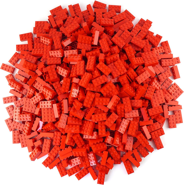 Lego® 2x4 Steine Rot - 50 Stück 2x4 Bausteine - Lego® Classic Basic Modellnummer 3001 - Konstruktion