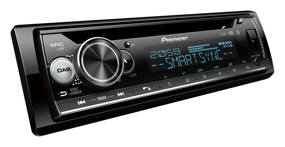 Pioneer DEH-S720DABAN inklusive DAB Antenne, 1DIN Autoradio, CD-Tuner mit FM und DAB+, Bluetooth, MP