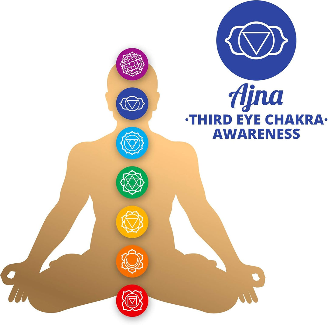 XDrum Therapeutische Klangschale Ton A Komplett Set - auf Ton A gestimmt - für Stirn-Chakra (Ajna) -