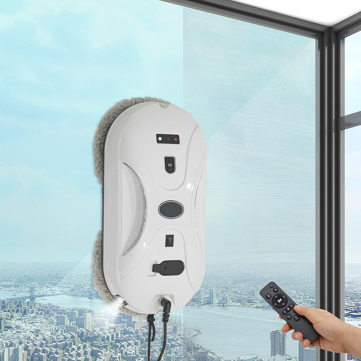 Fensterputzroboter Fensterputzer Elektrisch, 72W Fensterroboter mit Doppelter Düse, 3000Pa Automatis