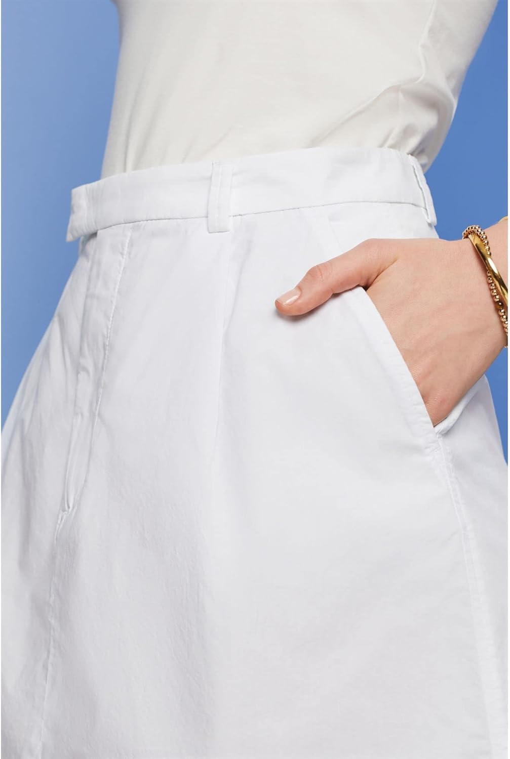 ESPRIT Damen Rock 34 100/White, 34 100/White
