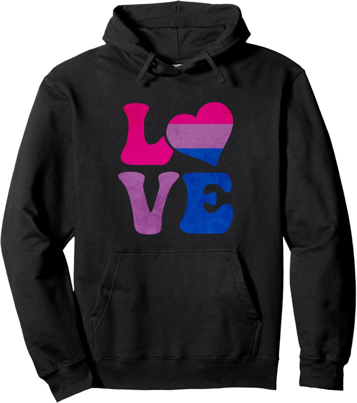 Bisexual Bi Pride Flagge Love Pullover Hoodie