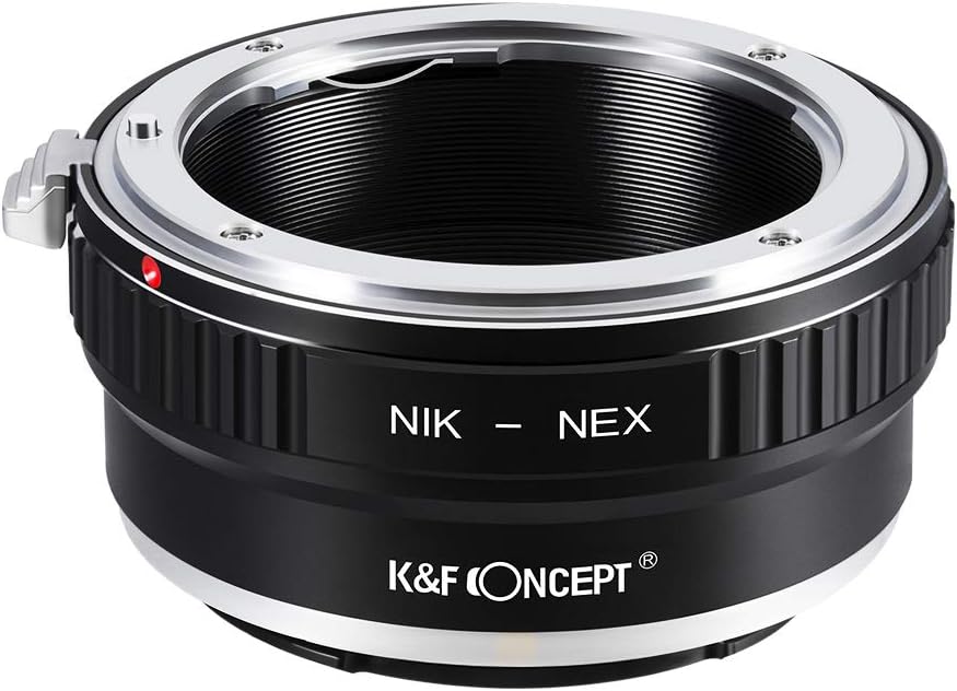 K&F Concept Nikon AI-NEX Objektivadapter,Adapter Ring,Sony NEX Adapter,Objektiv Adapterring für Niko
