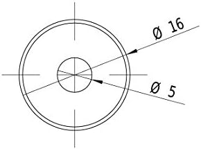 LASERFUCHS Linienlaser grün, 532nm, 90°, 3VDC, Ø16x90 mm, Fokus 3m, Laserklasse 1, inkl. Netzteil -