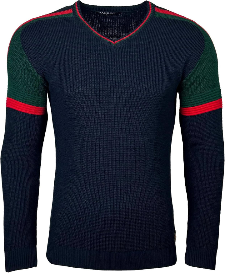 Baxboy Herren Strick-Pullover | Männer Winter-Pullover |stylischer Herren Strick-Pulli | Warmer Männ