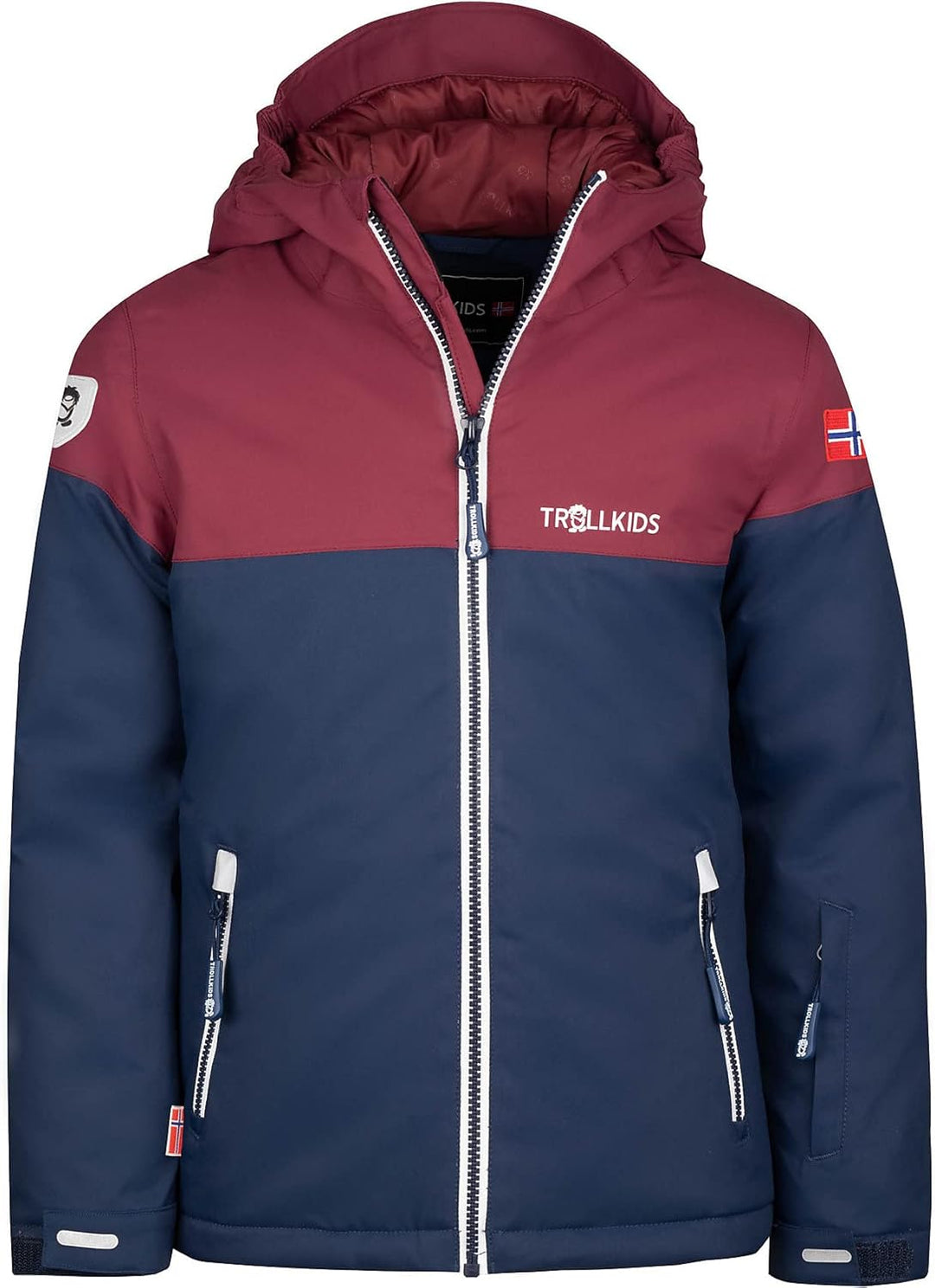 Trollkids Hallingdal Mädchen Skijacke 104 Marineblau/Rot/white, 104 Marineblau/Rot/white