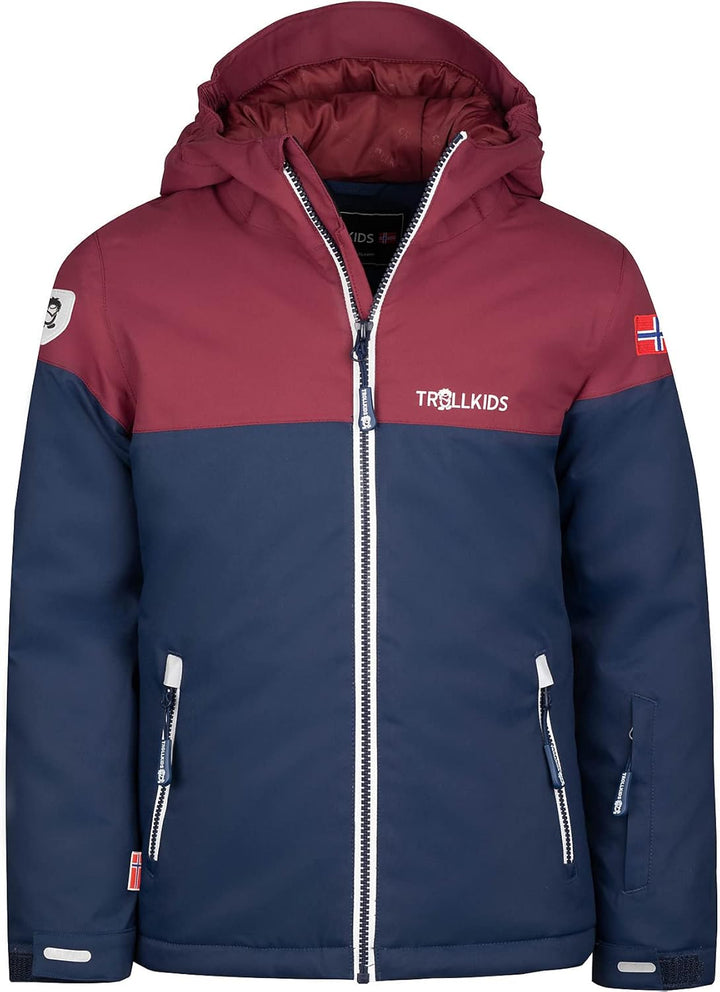 Trollkids Hallingdal Mädchen Skijacke 104 Marineblau/Rot/white, 104 Marineblau/Rot/white