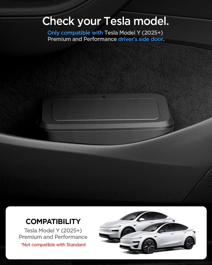 Spigen Auto Mülleimer mit Deckel für Tesla Model Y Juniper (2025–2026 Premium & Performance)【inkl. 3