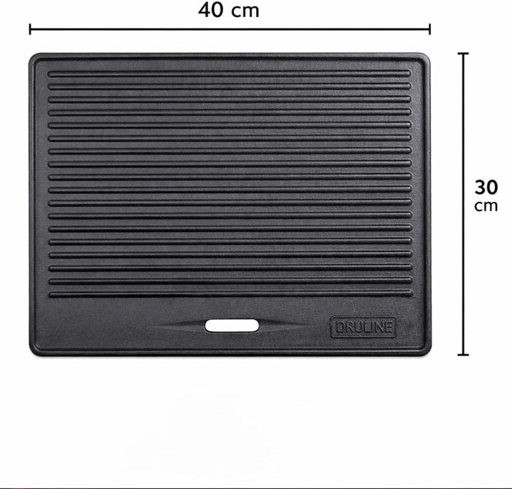 GP1 Grillplatte für PRO/RED Serie Wendeplatte Gusseisen Pizzaplatte Grill-Zubehör Universal 4,15kg 4