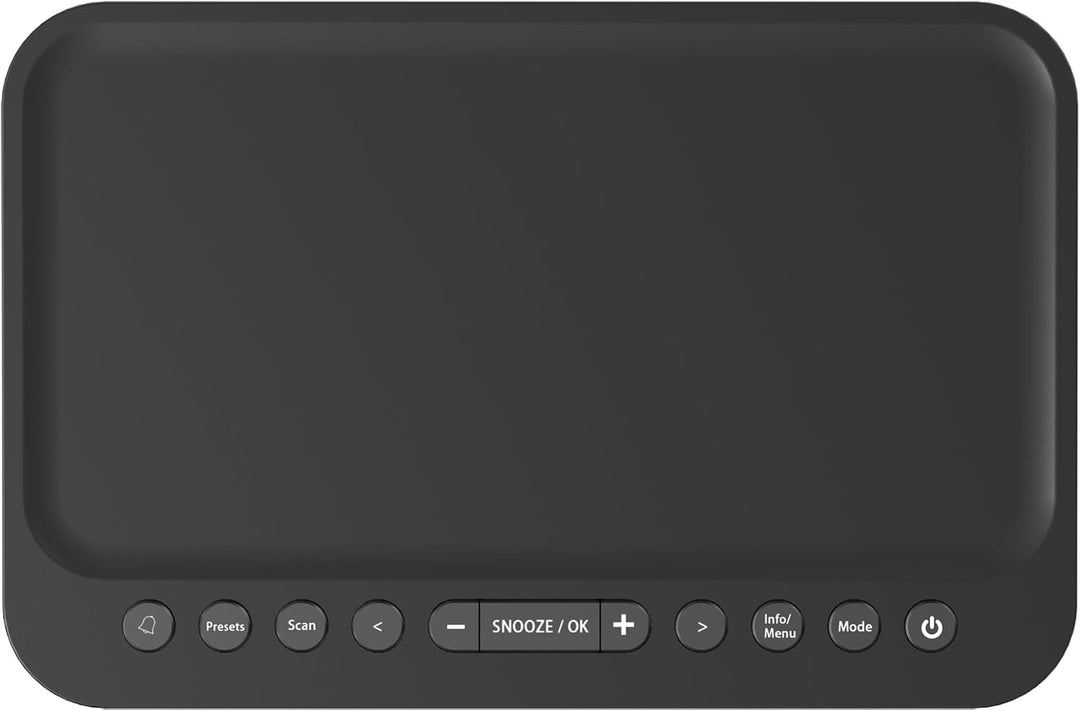 Kenwood CR-ST40DAB-B - Stereo Radiowecker mit 3 Weckzeiten, DAB+, UKW, Bluetooth, USB, Ladefunktion,