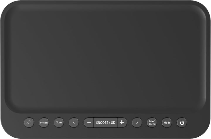 Kenwood CR-ST40DAB-B - Stereo Radiowecker mit 3 Weckzeiten, DAB+, UKW, Bluetooth, USB, Ladefunktion,