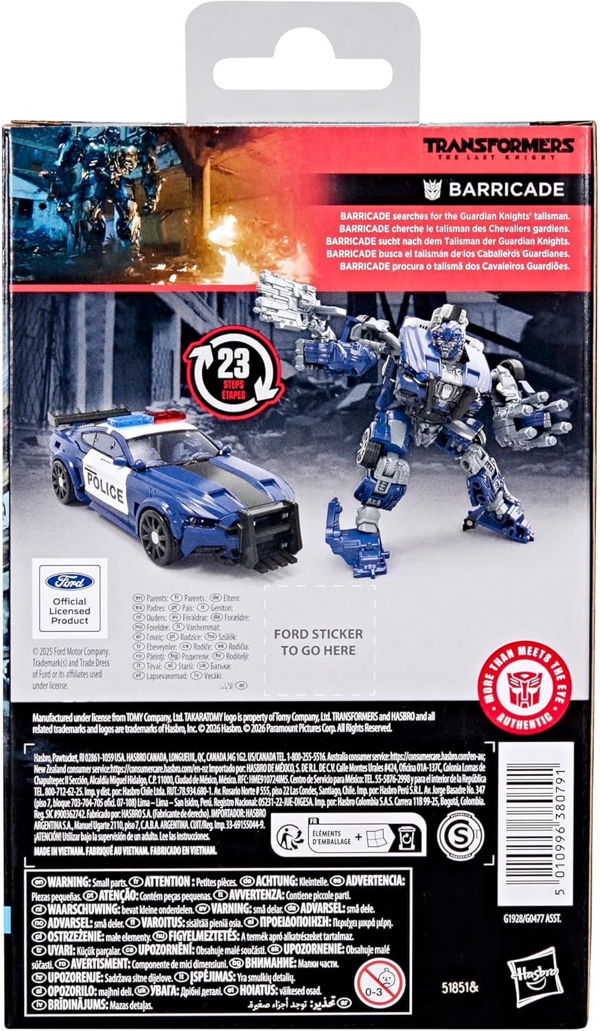 Transformers Studio Series The Last Knight Deluxe-Klasse Barricade Action-Figur