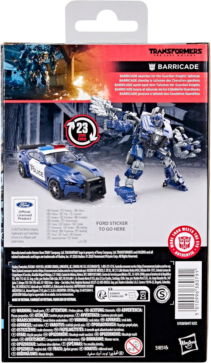 Transformers Studio Series The Last Knight Deluxe-Klasse Barricade Action-Figur