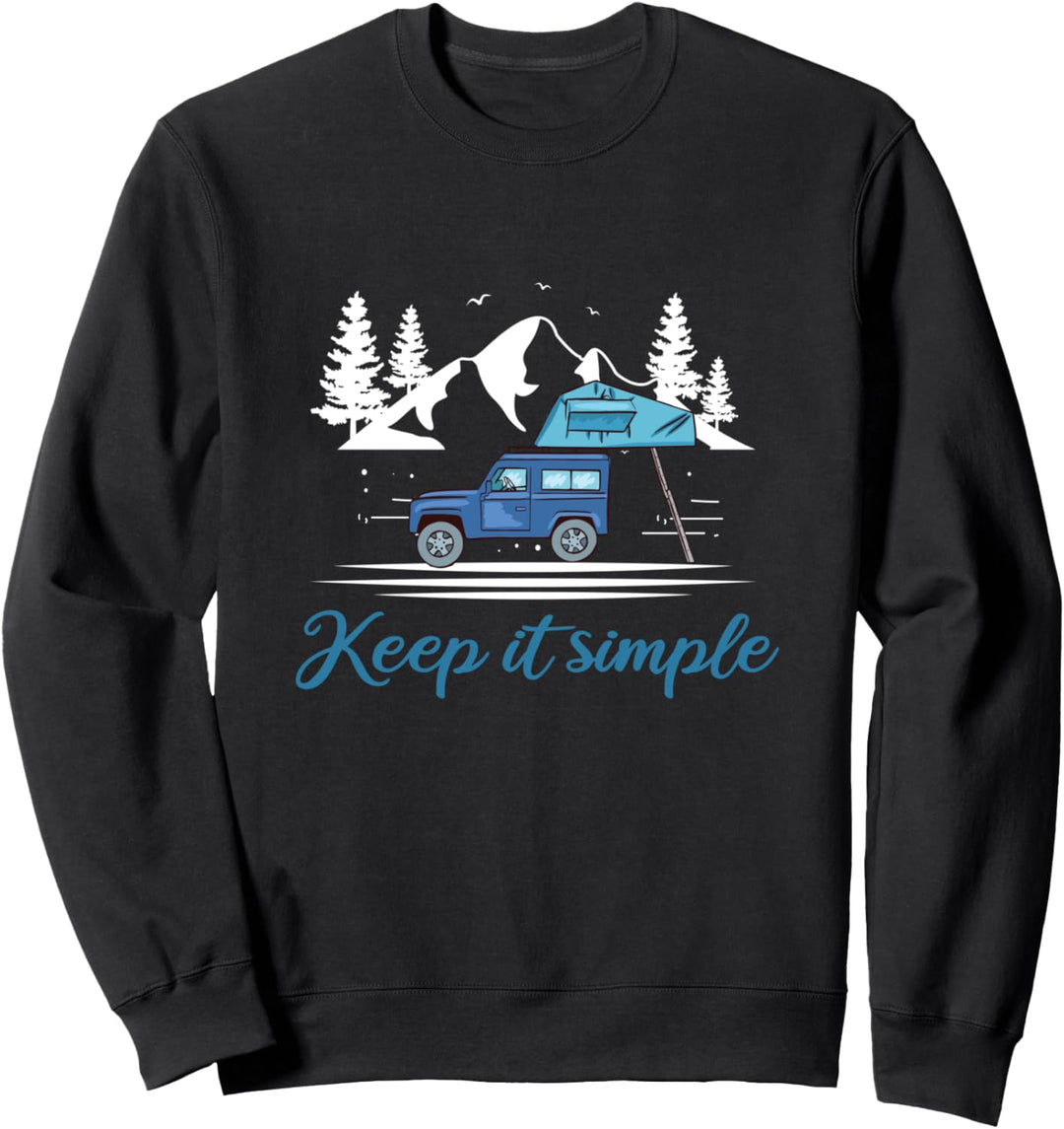 Dachzelt Camping Outdoor Herren Natur Dachzelten Geschenk Sweatshirt