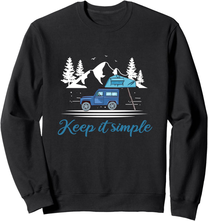 Dachzelt Camping Outdoor Herren Natur Dachzelten Geschenk Sweatshirt