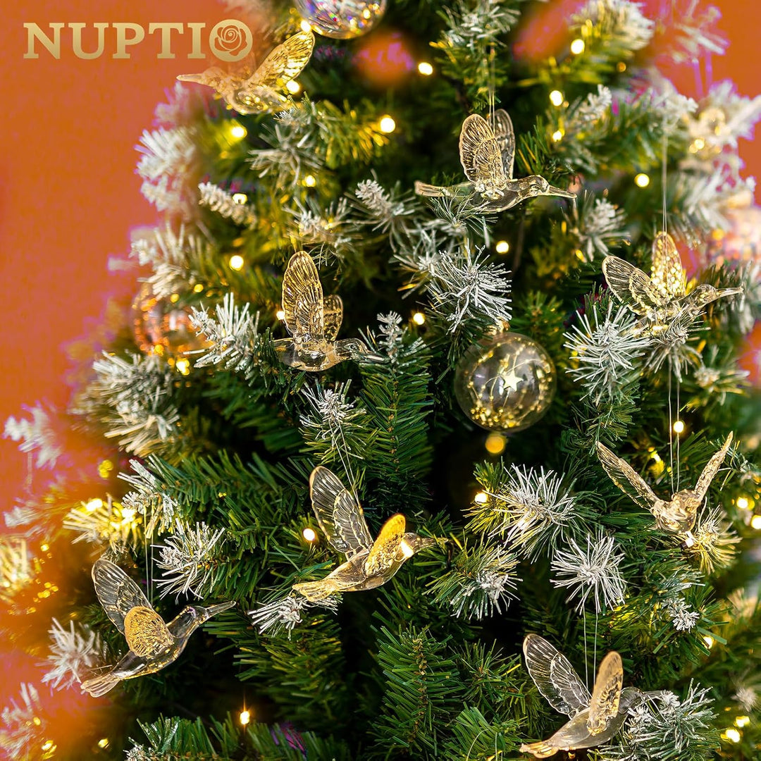 NUPTIO 100 Stücke DIY Fliegenden Vogel Dekorative Decke Hängen Ornamente Weihnachtsbaum für Zuhause