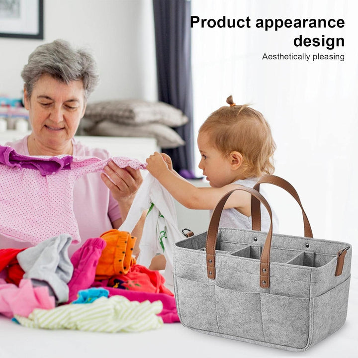 Baby Windel Filztasche, Grosse Wickeltasche Aus Weichem Filz,Multifunktionale Tragbare Windelaufbewa