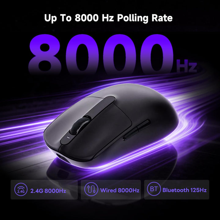Akko Dash Max kabellose Gaming-Maus, 40g ultraleichte, PAW3395-Gaming-Sensor, kabellose (Bluetooth/2