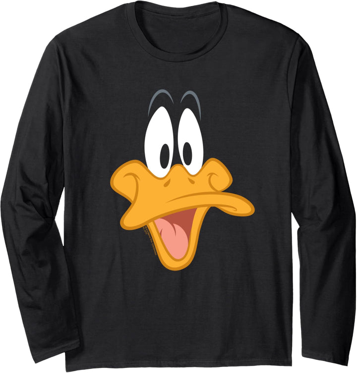 Looney Tunes Daffy Face Langarmshirt