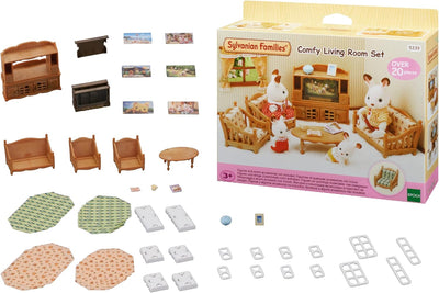 Sylvanian Families 5339 Landhaus Wohnzimmer - Puppenhaus Einrichtung Möbel Einzigartig, Einzigartig