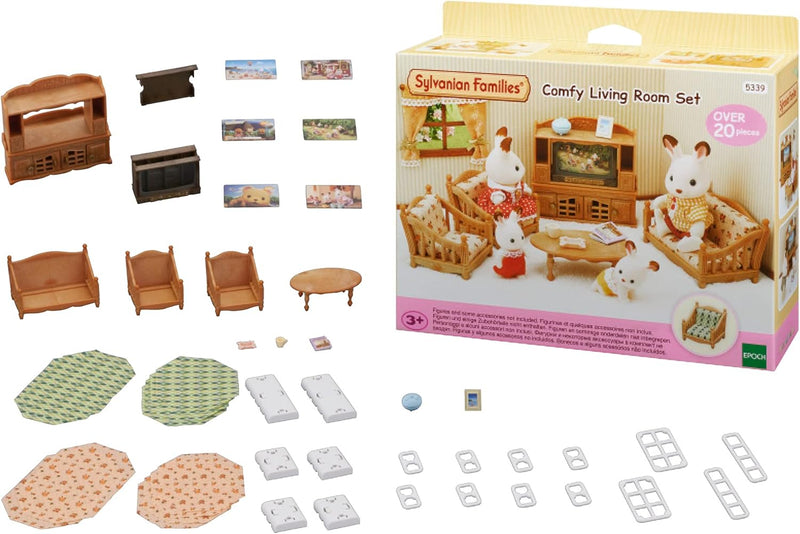 Sylvanian Families 5339 Landhaus Wohnzimmer - Puppenhaus Einrichtung Möbel Einzigartig, Einzigartig