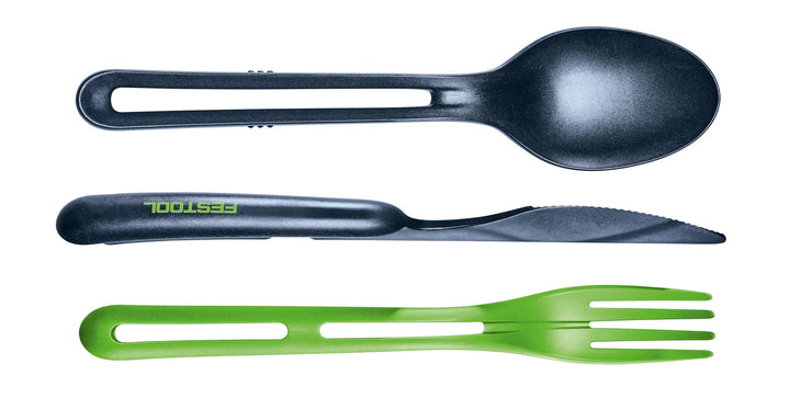 Festool Nachhaltiges To-Go Besteck Set – Kompakt, Wiederverwendbar, Robust aus Zellulose, Spülmaschi