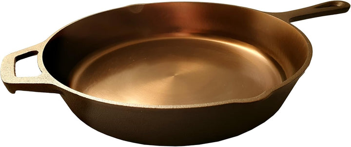 MIRÓ Gusseisenpfanne - poliert - geeignet für Induktion, Gas, Ceran, Backofen, Grill und offenes Feu