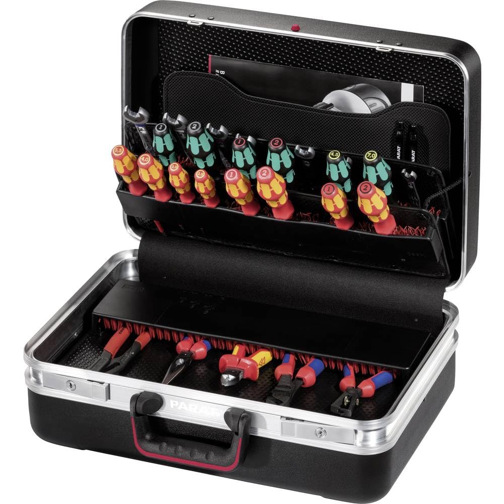 Parat Werkzeugkoffer CLASSIC Plus CP-7 (Werkzeugtasche leer für 60 Werkzeuge, Material X-ABS Kunstst