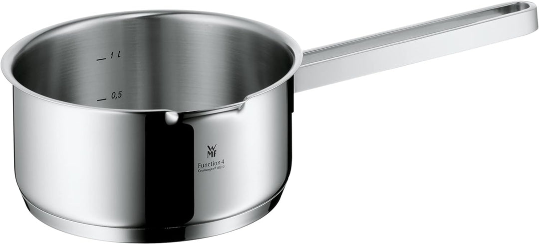 WMF Function 4 Stielkasserolle ohne Deckel 16cm, Kochtopf klein 1,4l, Milchtopf Induktion, Cromargan