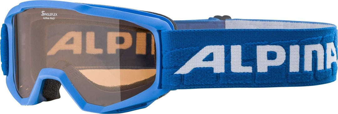 ALPINA PINEY - Beschlagfreie, Extrem Robuste & Bruchsichere Skibrille Mit 100% UV-Schutz Für Kinder