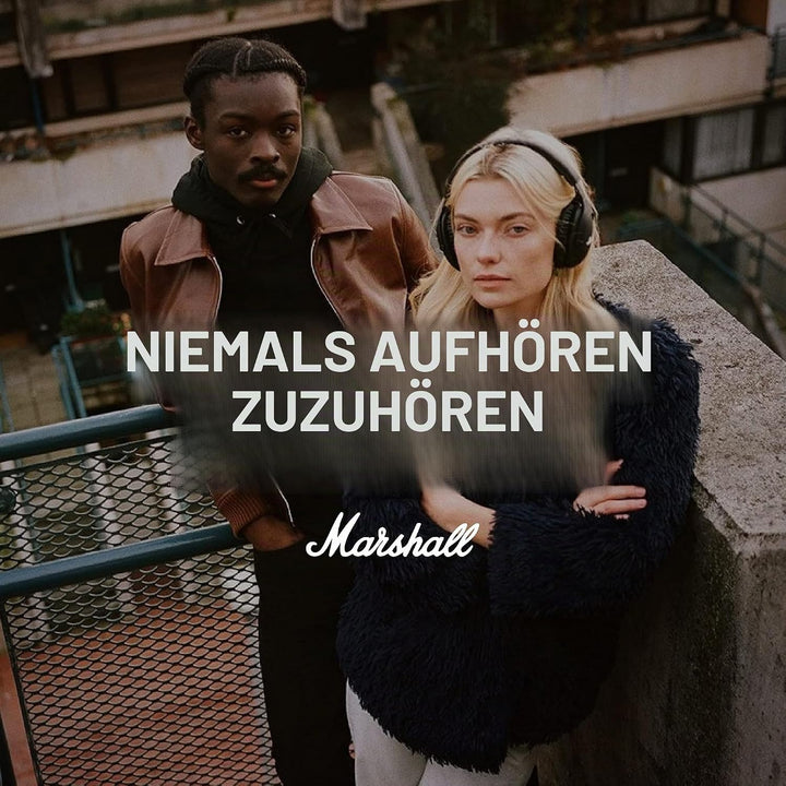 Marshall Emberton Bluetooth Tragbarer Lautsprecher, Kabelloser, Wasserabweisend - Schwarz Schwarz Tr