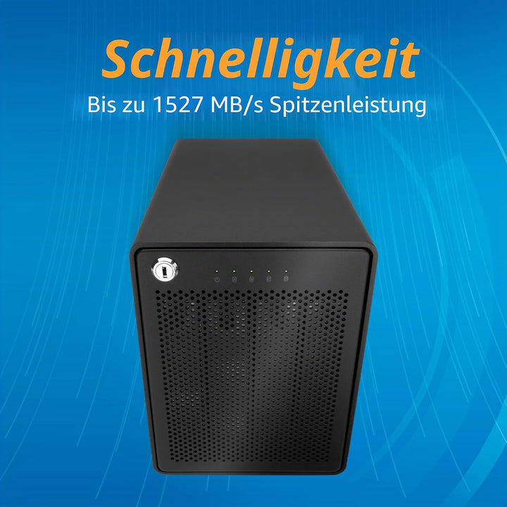 OWC ThunderBay 4 (0 TB) RAID-fähiges externes Speichergehäuse mit 4 Einschüben und 2 x TB3-Anschlüss