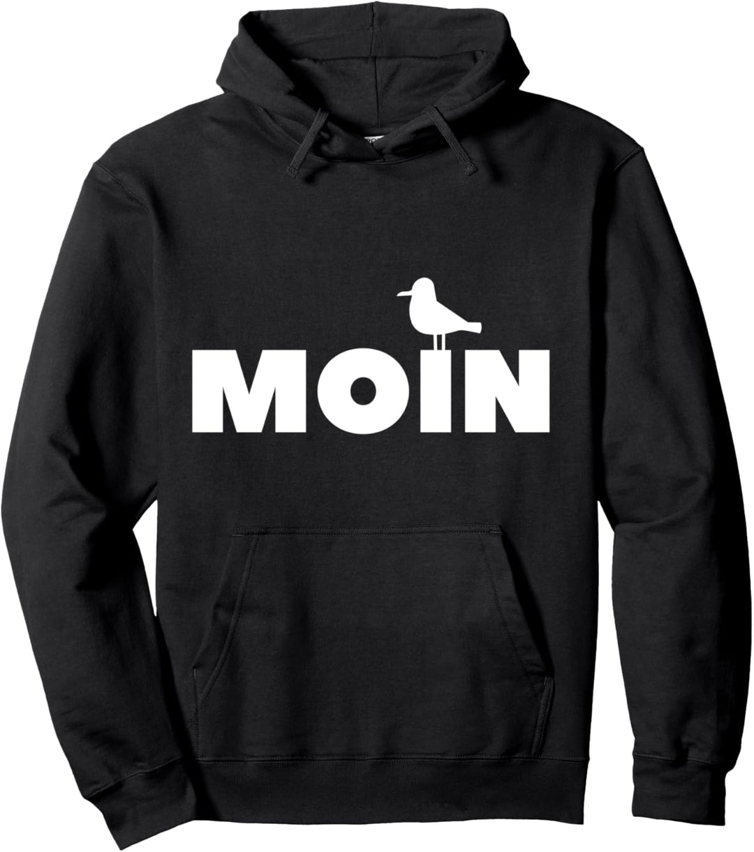 Moin Möwe Plattdeutsch Norddeutsch Rettungsring Geschenkidee Pullover Hoodie