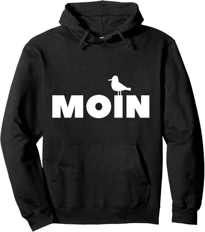 Moin Möwe Plattdeutsch Norddeutsch Rettungsring Geschenkidee Pullover Hoodie
