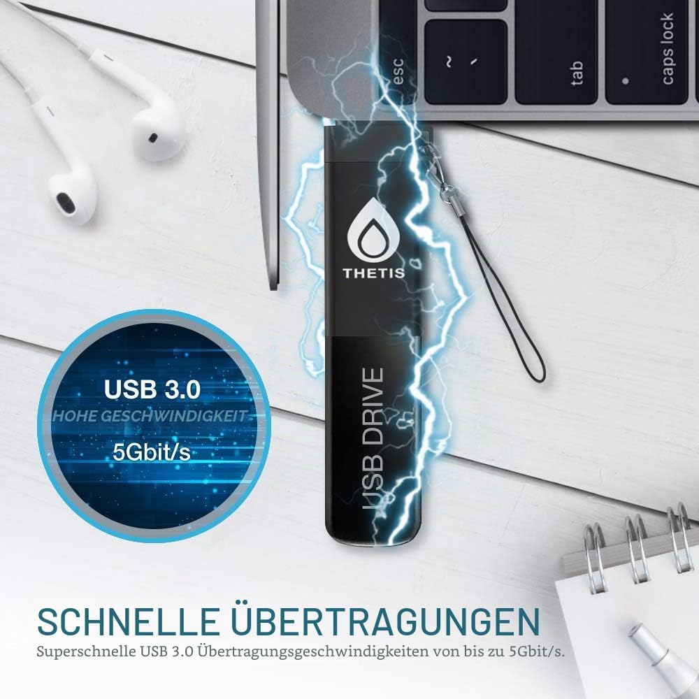 Thetis Fido U2F Sicherheitsschlüssel mit Typ-C-Adapter Zwei-Faktor-Authentifizierung Extra Schutz un