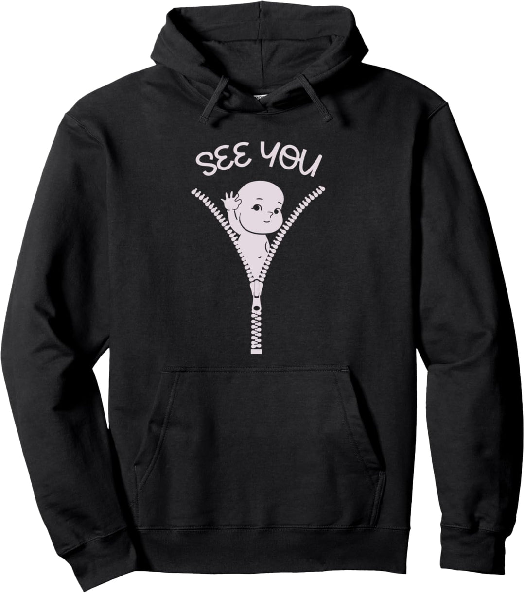 Expecting Mother Baby See You Schwangerschaft Pullover Hoodie