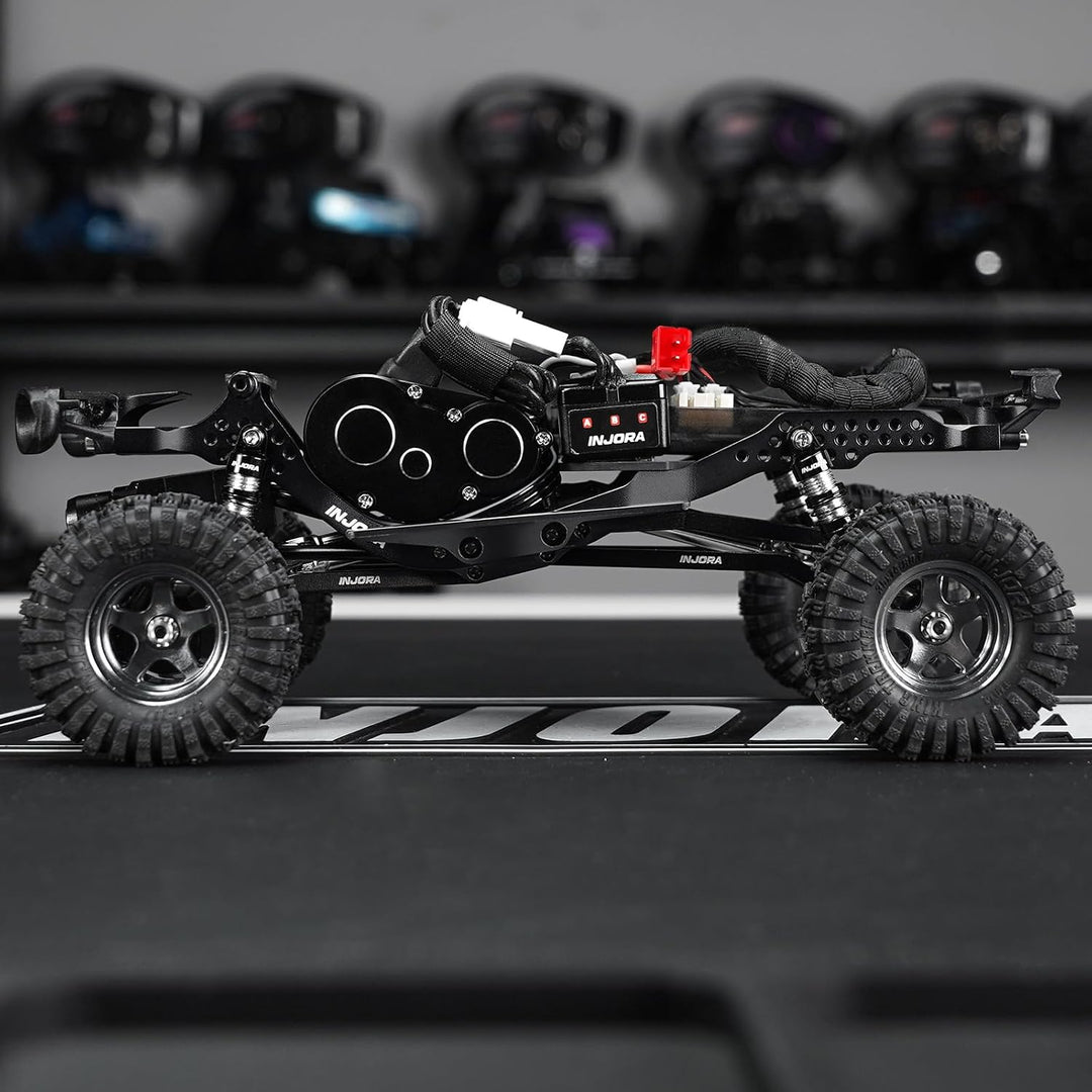 INJORA LCG Aluminium Chassis Bausatz für 1/30 Axial SCX30 Chassis-Bausatz, Chassis-Bausatz