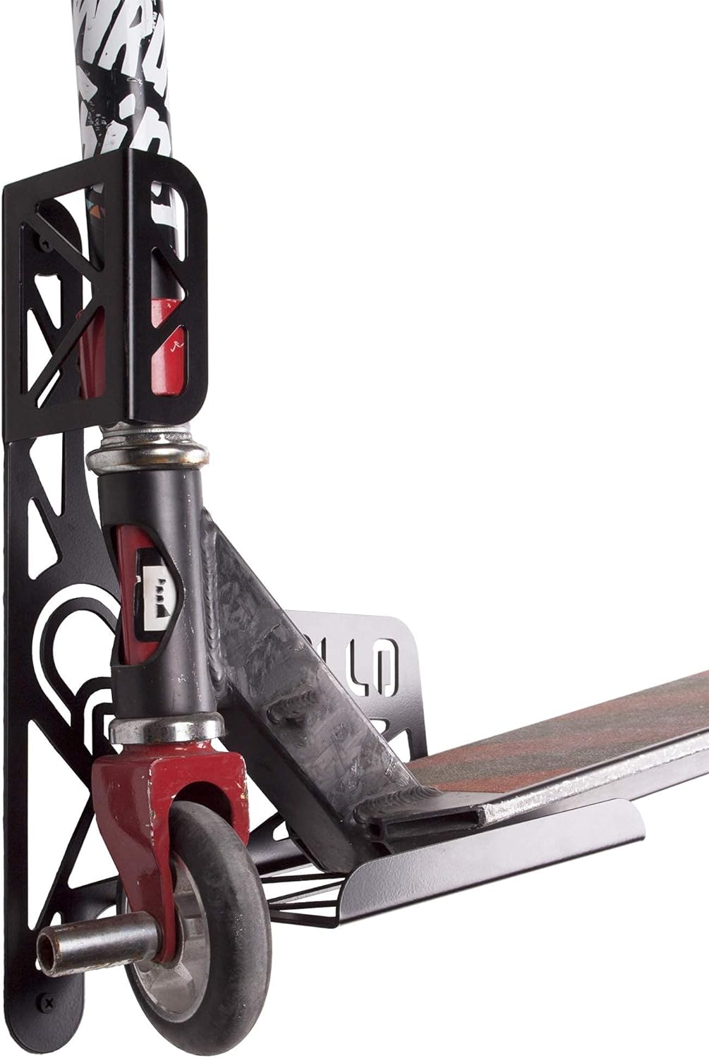 Kinderroller Scooter Wandhalterung (100% Stahl) 2 x schwarz, 2 x schwarz