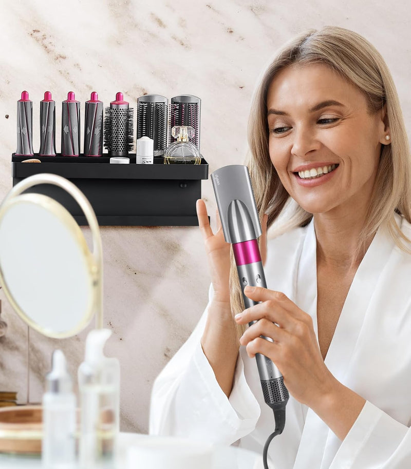 AXNSATRE Halterung Ohne Bohren für Dyson Airwrap & ZubehöR, Halterung Wandhalterung für Dyson Airwra