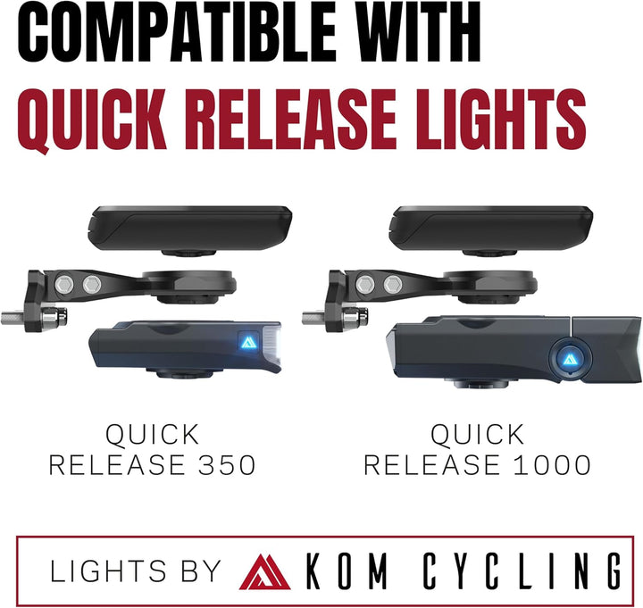 KOM Cycling Schnellverschluss-Vorbauhalterung GoPro Computerhalterung für Wahoo und Garmin Bike Comp