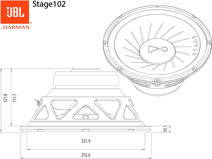 JBL Stage 102 10'' (25cm) Subwoofer/Bassteller Stage 102 10", Stage 102 10"