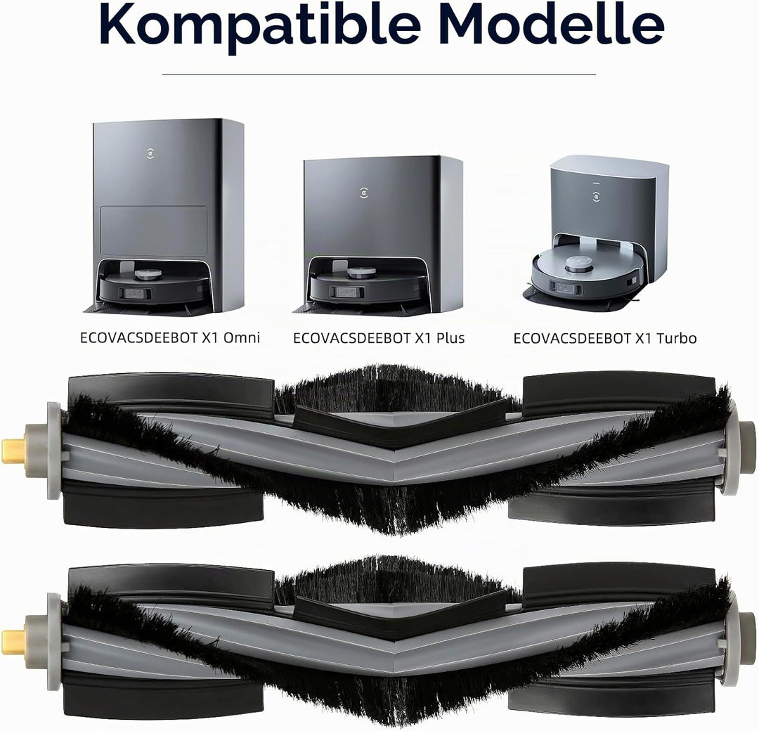 (2 Stück) T20 Omni Hauptsächlich Walzenbürste für Saugroboter ECOVACS DEEBOT X1 Omni/ T20 Omni/ T10/